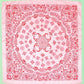 Paisley Pink Silk Finish Scarf