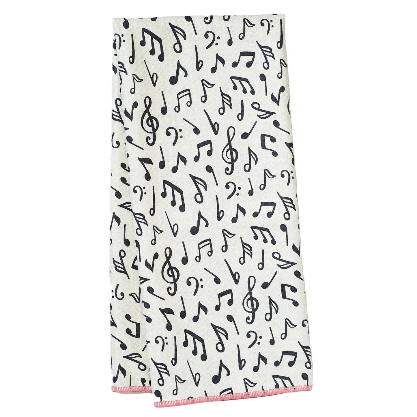 Tunes in Flamingo Reversible Towel