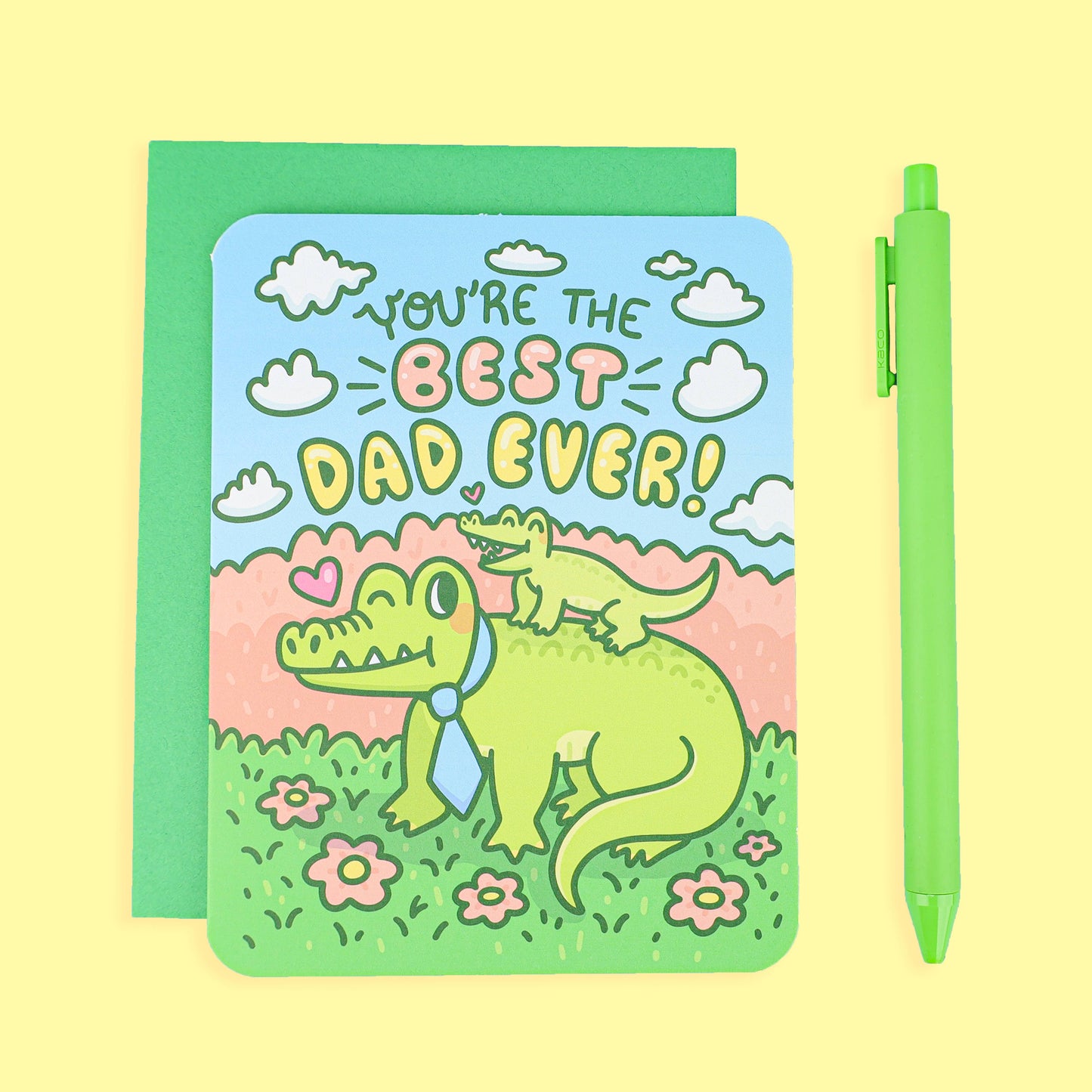 Best Dad Alligator Father's Day Greeting Card