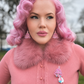 Pinkmas Glam Brooch by Miss Fluff x Lipstick & Chrome