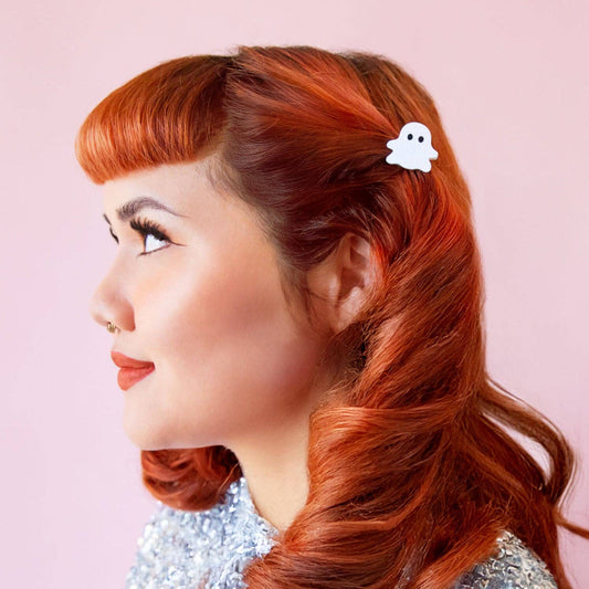 Hey Boo! Ghost Mini Hair Clip