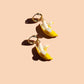 18k Gold Plated Banana Earrings