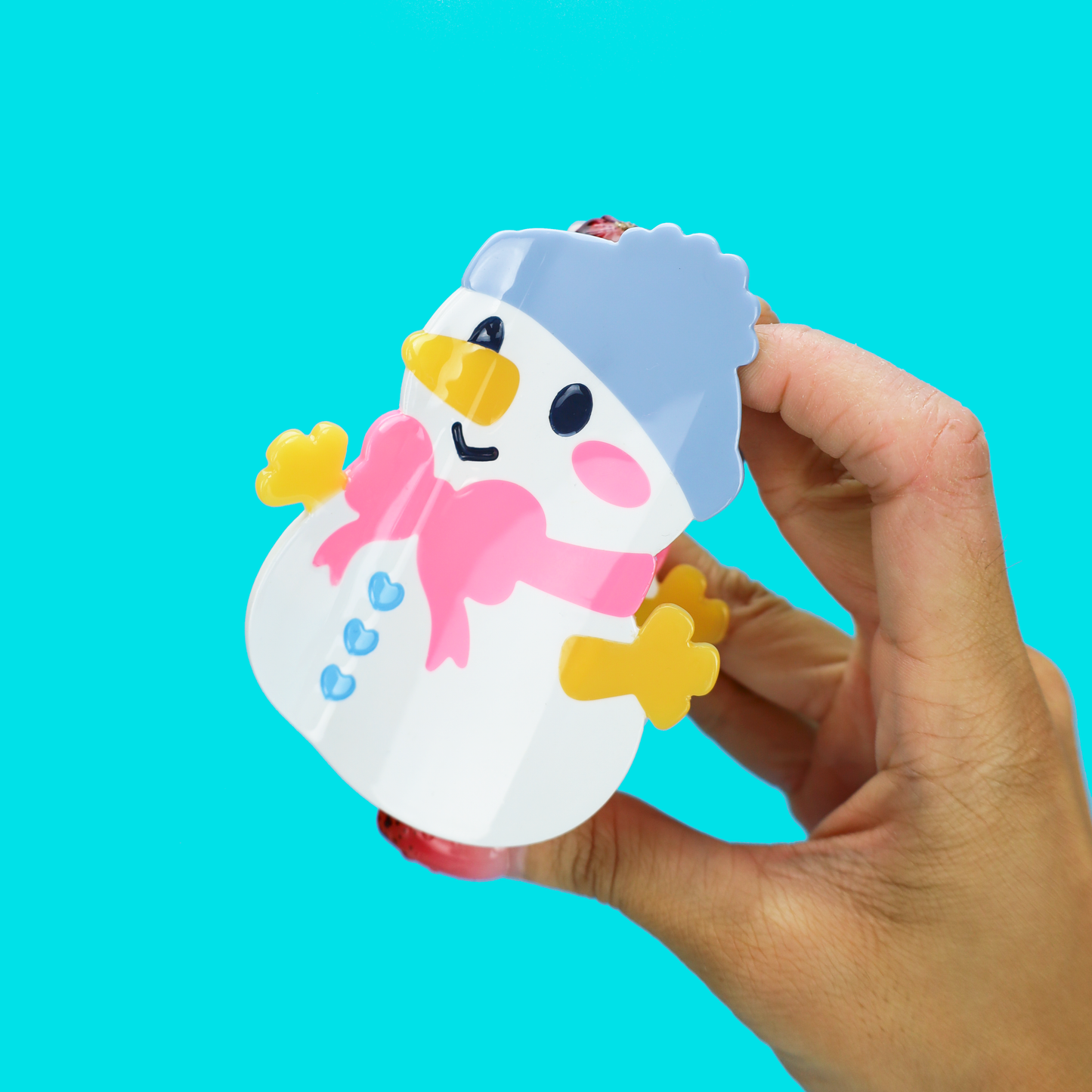 Snow Man Hair Claw