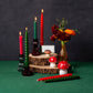 Small Red Toadstool Mushroom Holiday Candle