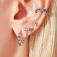 Skull Hoops: 18K Gold Plated