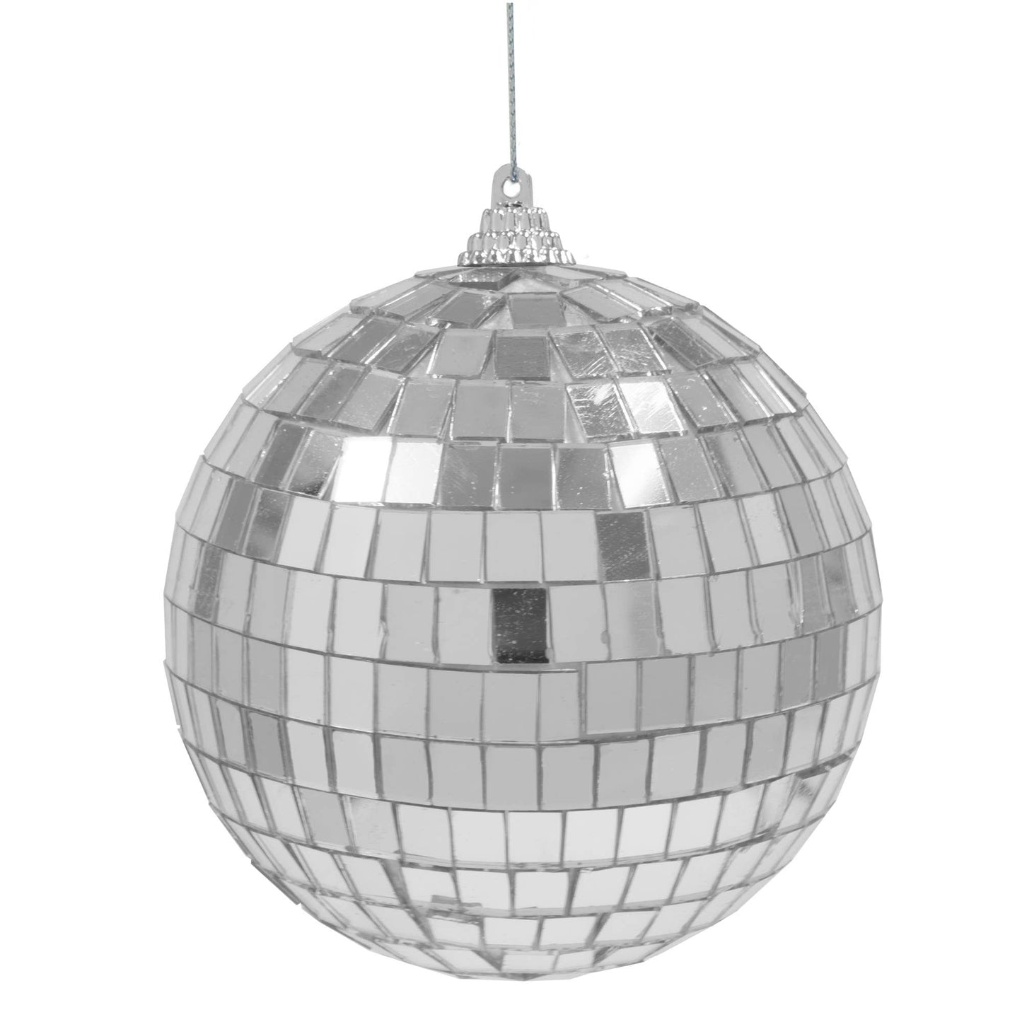 Silver Mirror Disco Ball 4"
