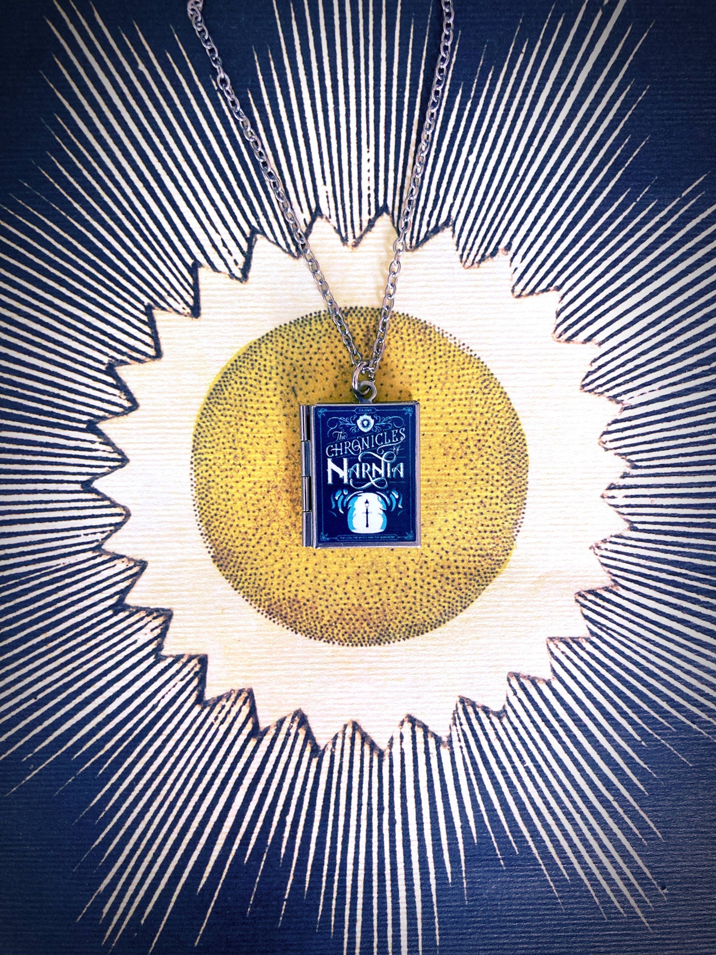 Book Locket Chronicles of Narnia Necklace