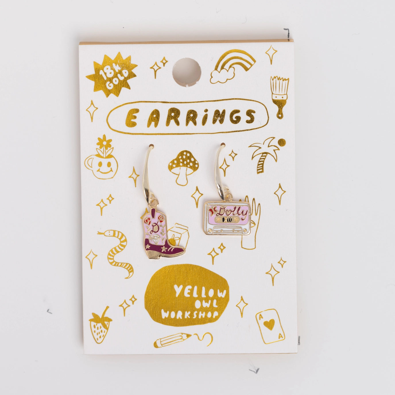 Mismatched Drop Earrings from Yellow Owl