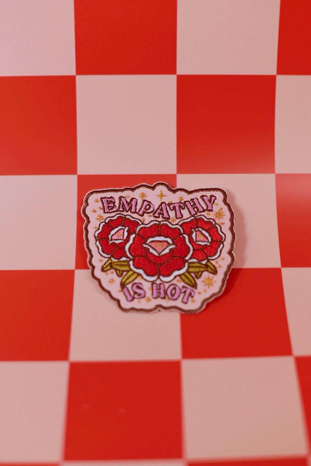 Empathy is Hot Iron-On Embroidered Patch