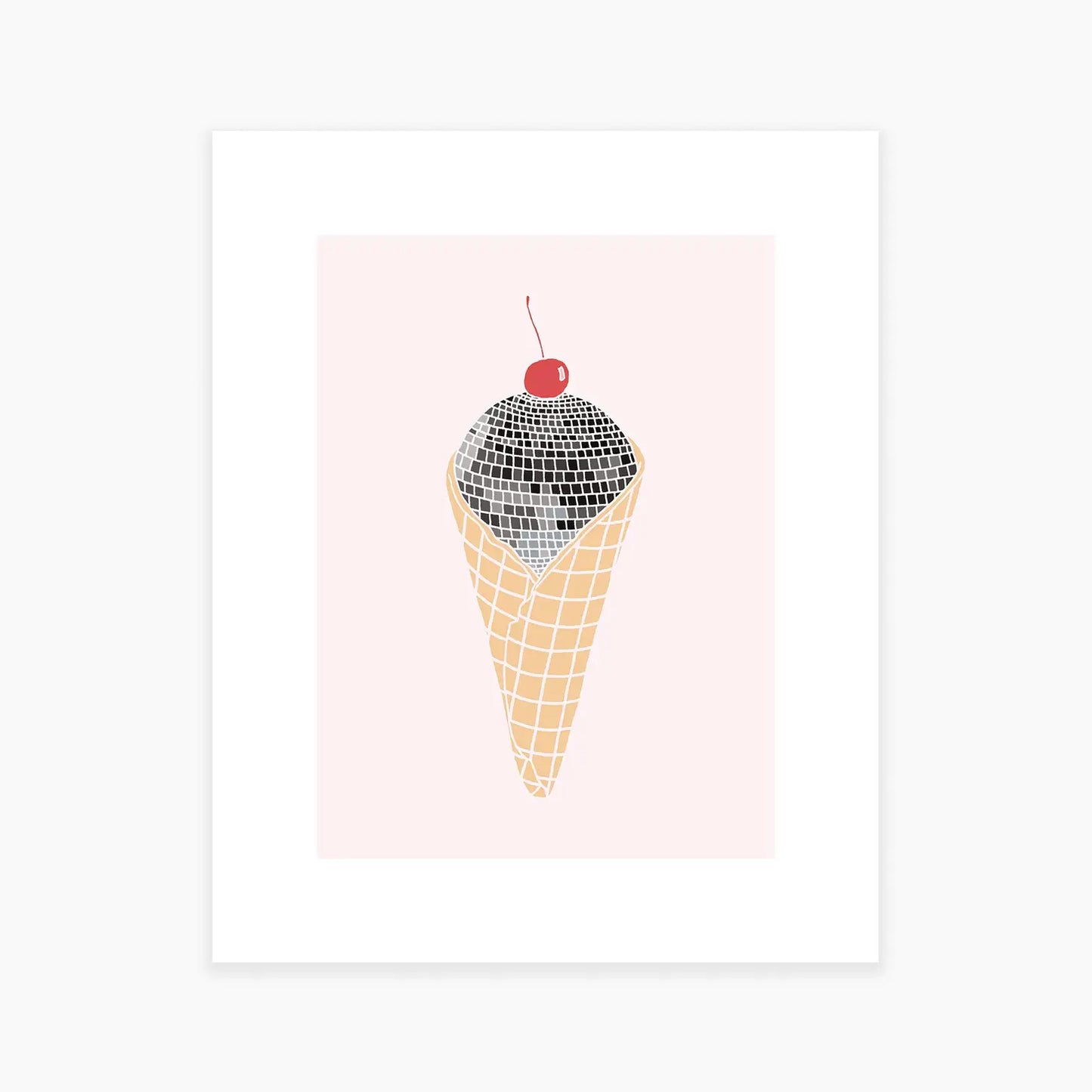 Disco Cone Art Print