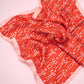 Bow and Heart Silk Finish Bandana Scarf