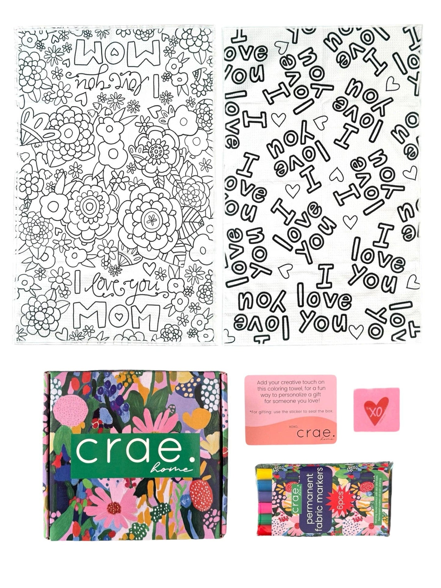 Mother's Day Coloring Gift Box: I'm Lucky To Love You