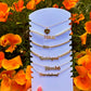 Overwhelmed Nameplate Necklace: Gold