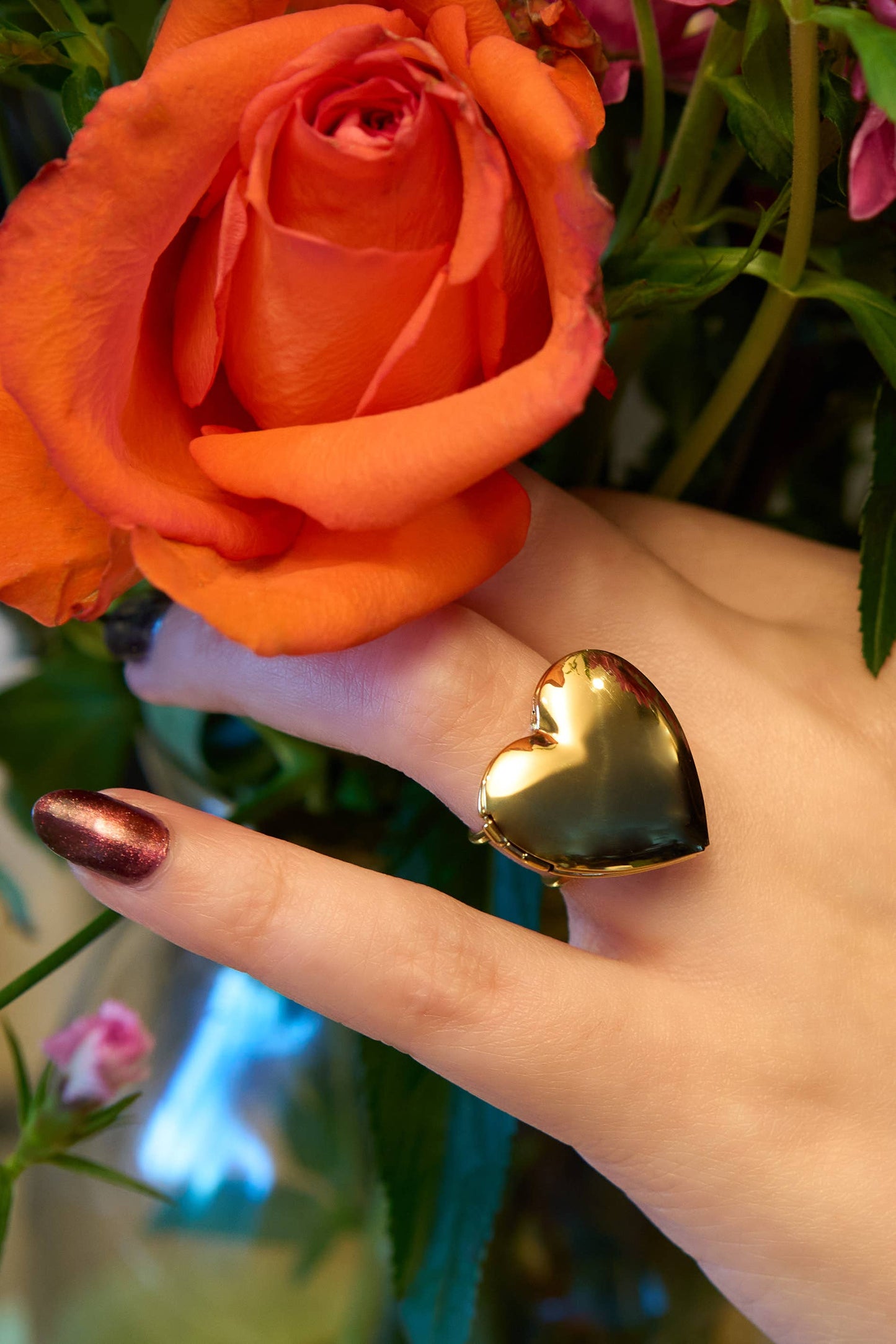 Locket Gold Ring