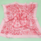 Paisley Pink Silk Finish Scarf