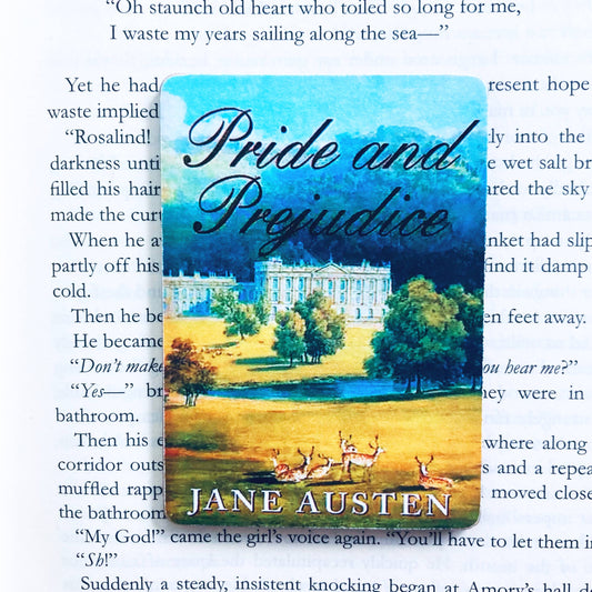 Pride and Prejudice Pemberley Bookish Wooden Magnet