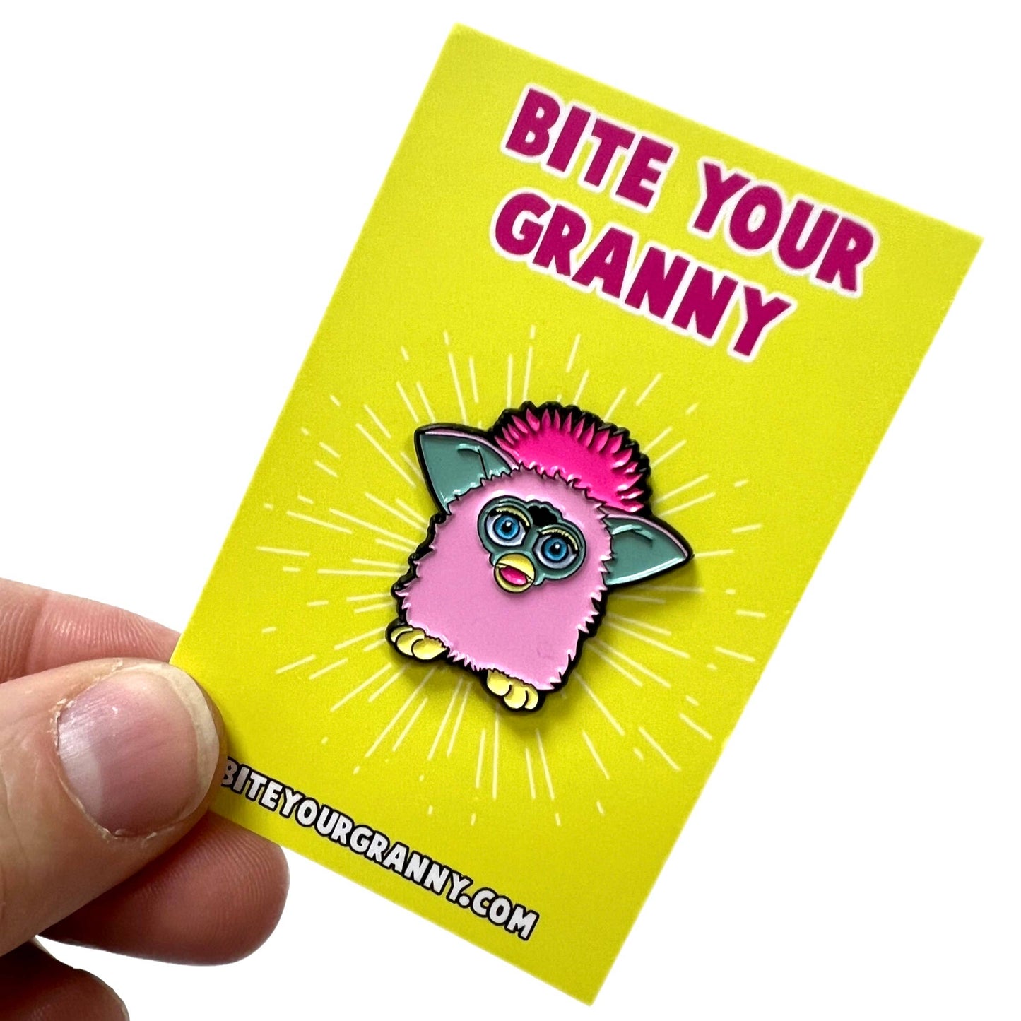 1990s Furby Toy Inspired Enamel Pin