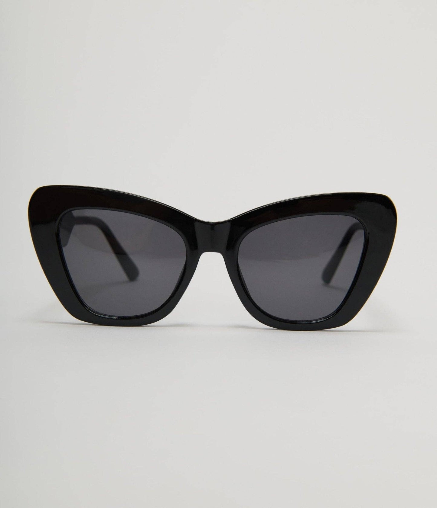 Black Chunky Geometric Sunglasses