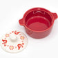 Pyrex-Inspired Friendship Casserole Ceramic Trinket Box