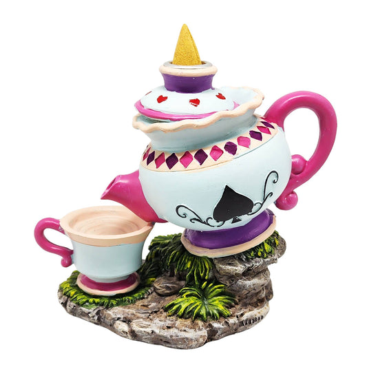 Alice in Wonderland Tea Pot Back Flow Incense Burner