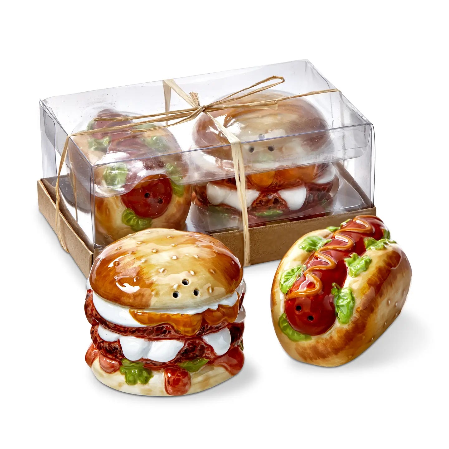 Hamburger & Hot Dog Salt and Pepper Shakers