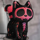 Bubblegum Skelekitty Plush Keychain