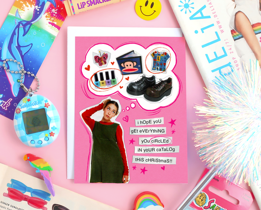 '90s catalog Christmas card