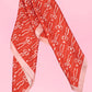 Bow and Heart Silk Finish Bandana Scarf