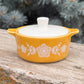 Pyrex-Inspired Butterfly Gold Casserole Ceramic Trinket Box