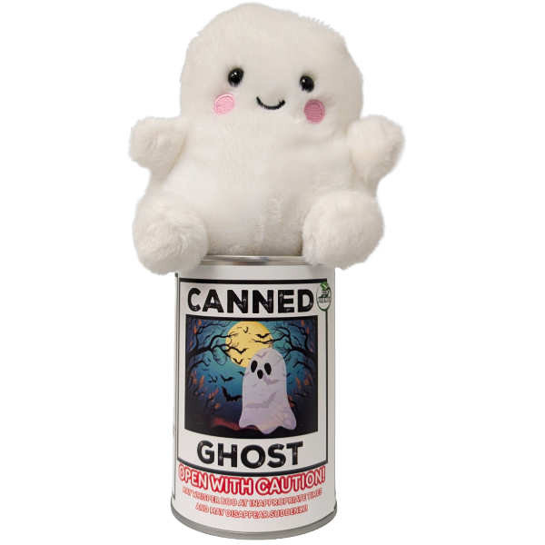 Canned Ghost- Halloween Plush Gift in Can