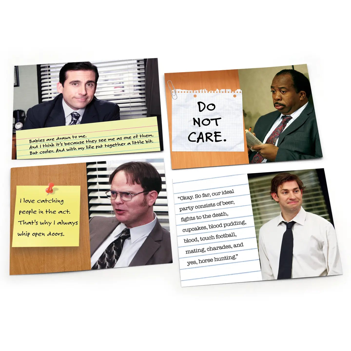 The Office: Jumbo Tear & Share Quote Notecards