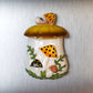 Fridge Magnet Merry Mushrooms-Inspired 70s Hand-Painted