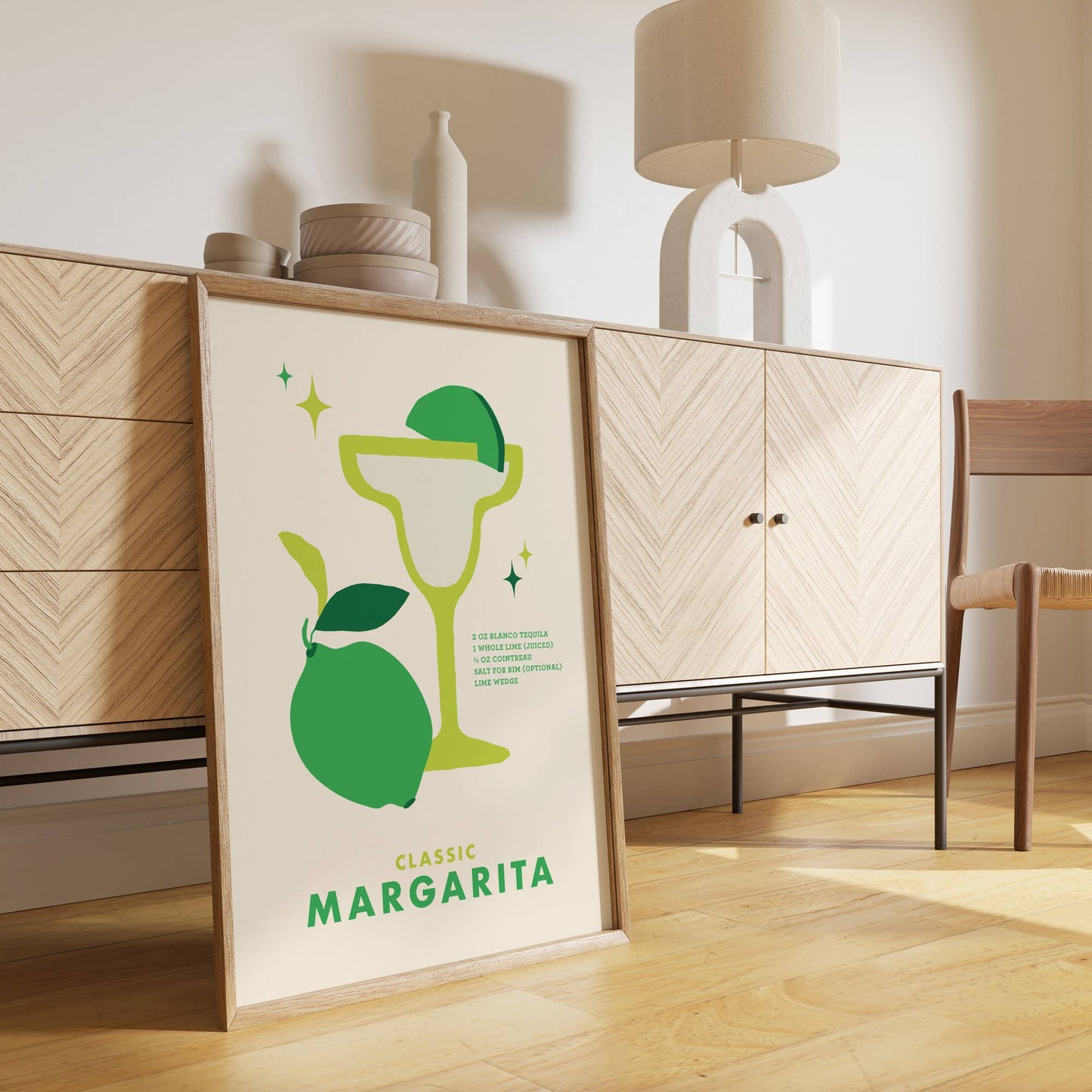 Margarita Cocktail Print 11x14