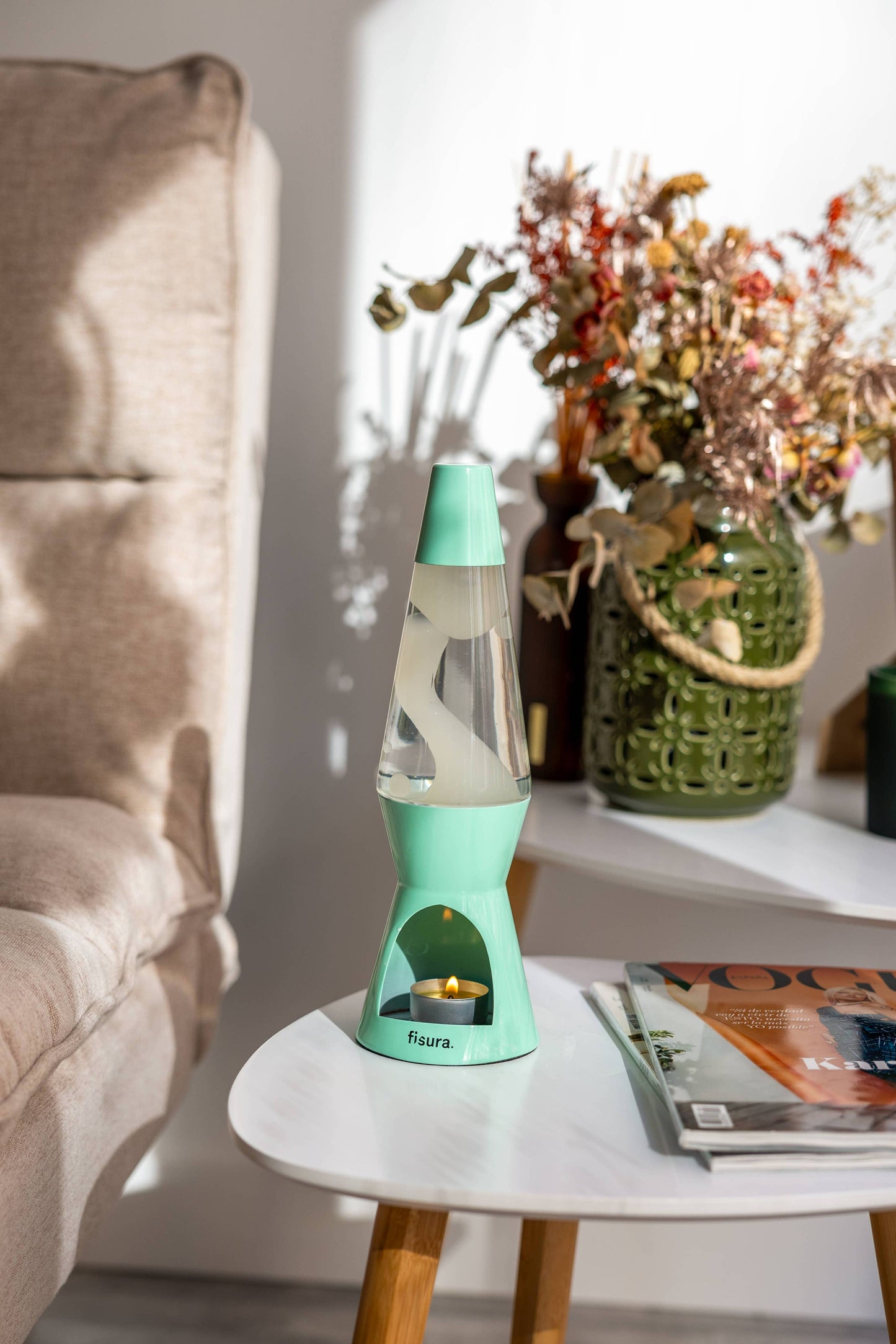 Mint Candle Lava Lamp