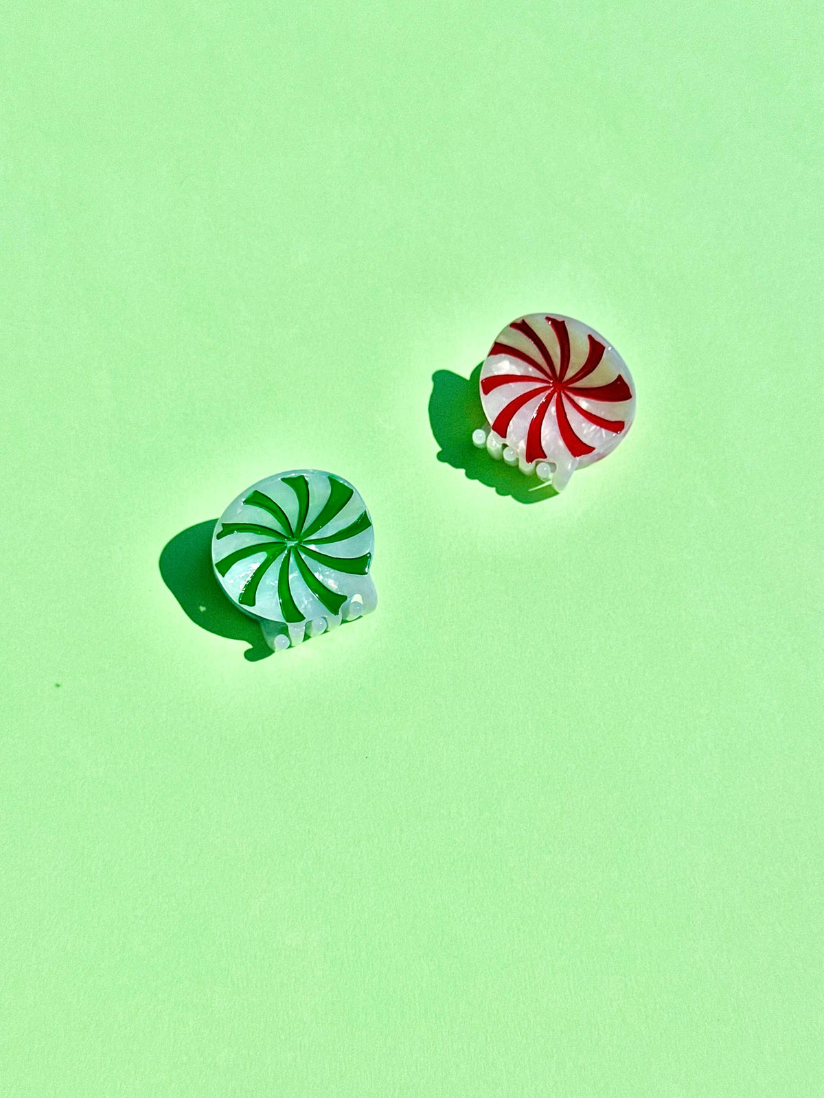 Mint Candy Mini Hair Claw Set
