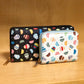 Pyrex-Inspired Retro Kitchen Wallet | 2 Sizes Available: Accordion Zip Wallet (Black)
