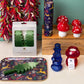 Small Red Toadstool Mushroom Holiday Candle