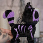 Ultra Violet Skelekitty Plush Keychain