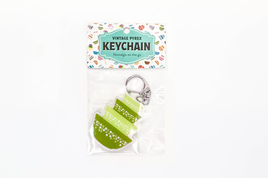 Pyrex-Inspired Mixing Bowl Keychain