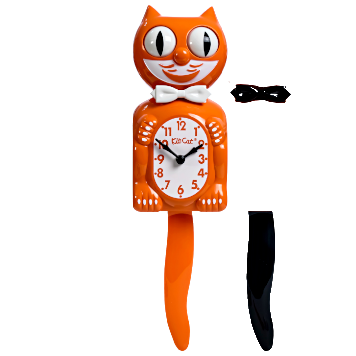 Orange Kit-Cat Klock