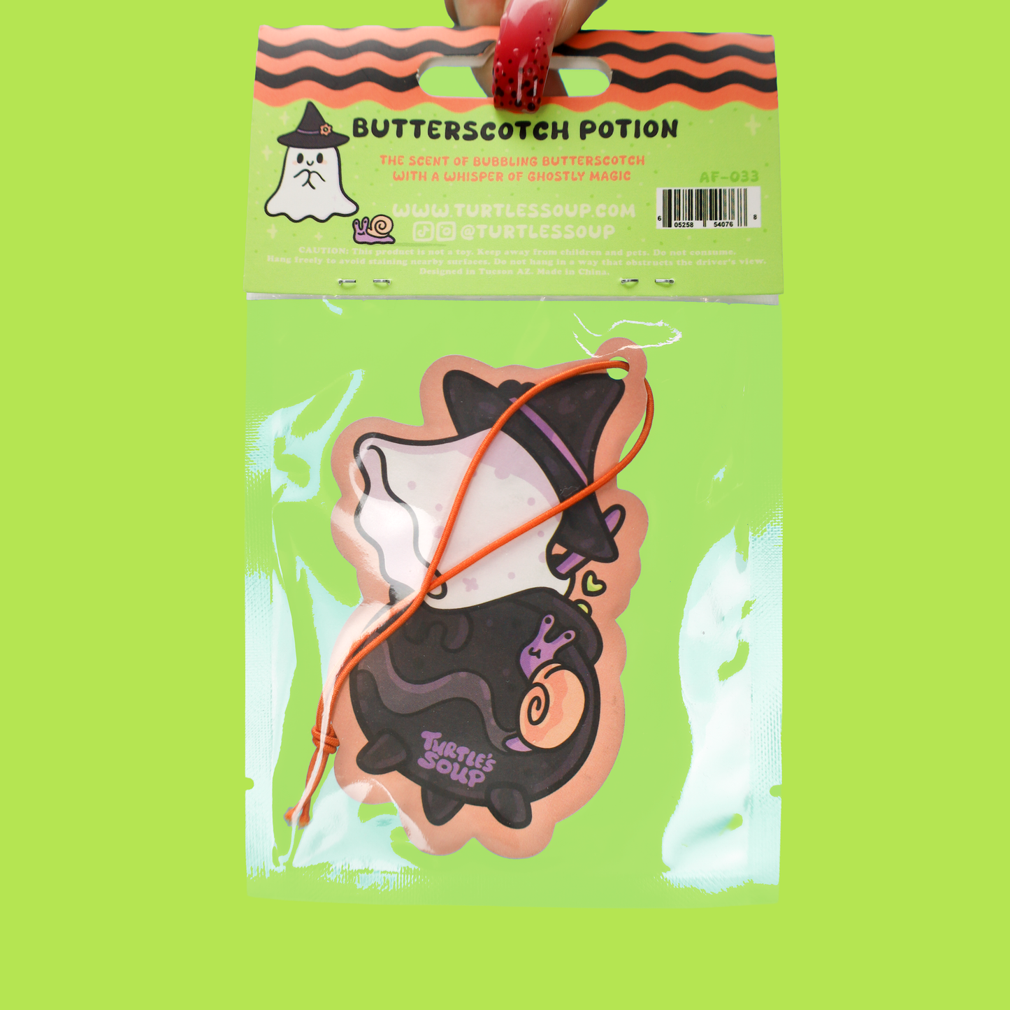 Witch Ghost Cauldron Halloween Car Air Freshener
