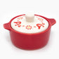 Pyrex-Inspired Friendship Casserole Ceramic Trinket Box