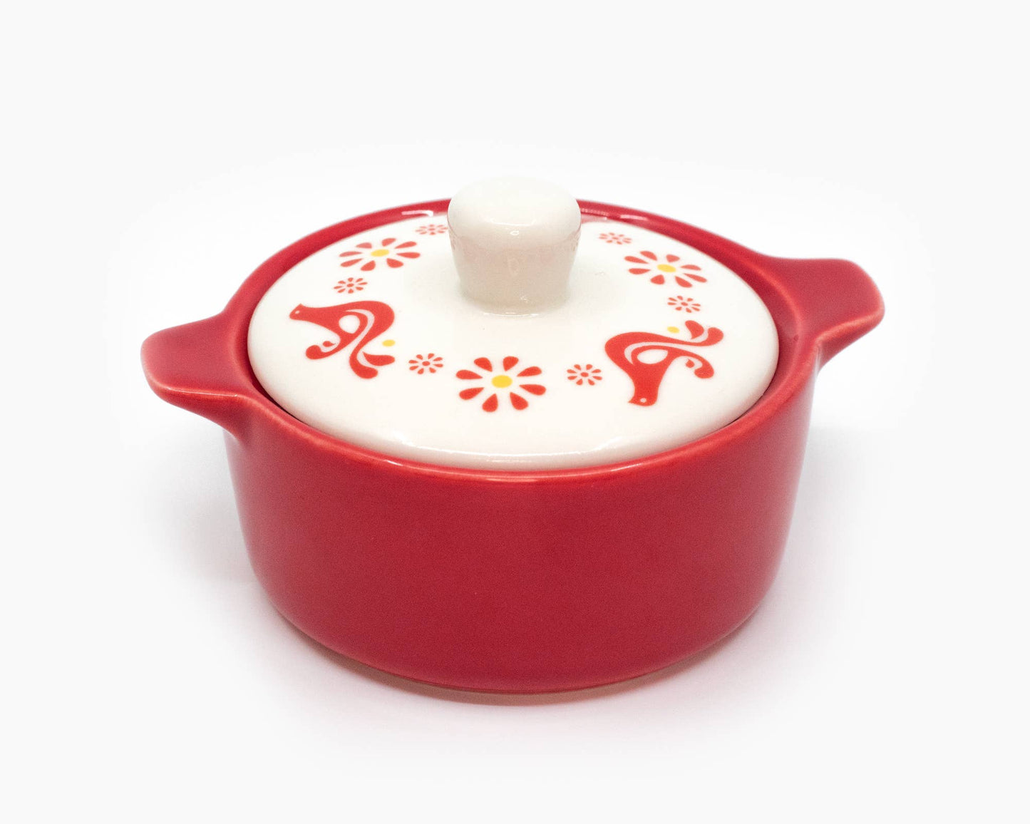 Pyrex-Inspired Friendship Casserole Ceramic Trinket Box