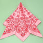 Paisley Pink Silk Finish Scarf