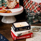 Stacked Books Candle Holiday Classics