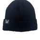 Distressed Pierced White Bat Beanie