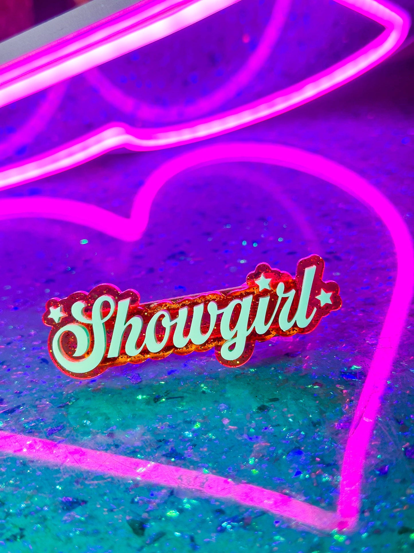 Showgirl - Taylor Swift - Layered Acrylic Barrette