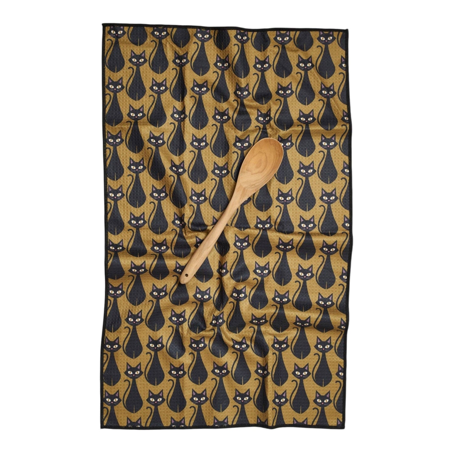Black Cat Anywhere Towel Reversible