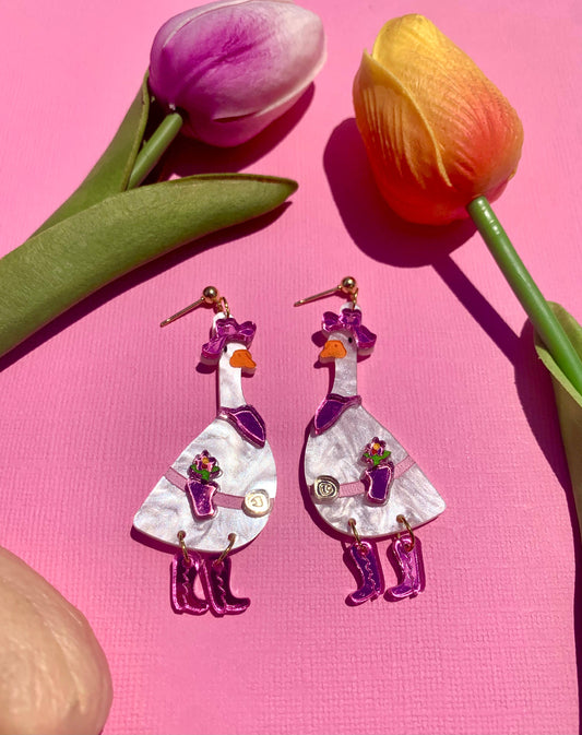 Dolly Goose Acrylic Earrings