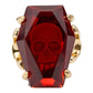 Elvira Coffin Jewel Red Ring